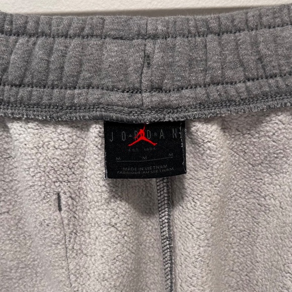 Nike Jordan Essentials Fleece Men's Pants - Carbon Heather - Large - DQ7340-091 - Picture 8 of 14
